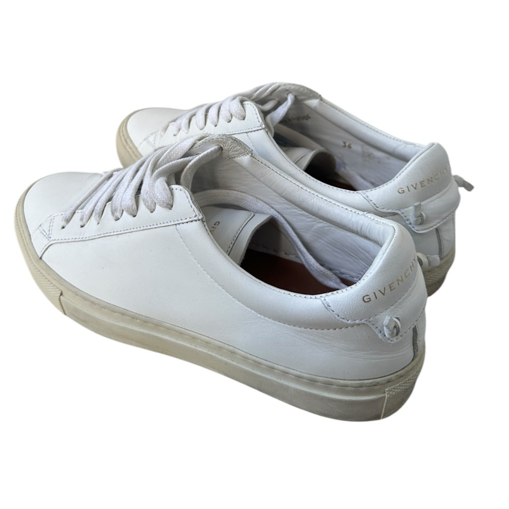 Givenchy White Leather Low Top Sneakers EU 36 / US 6 - Women. - Picture 12 of 16